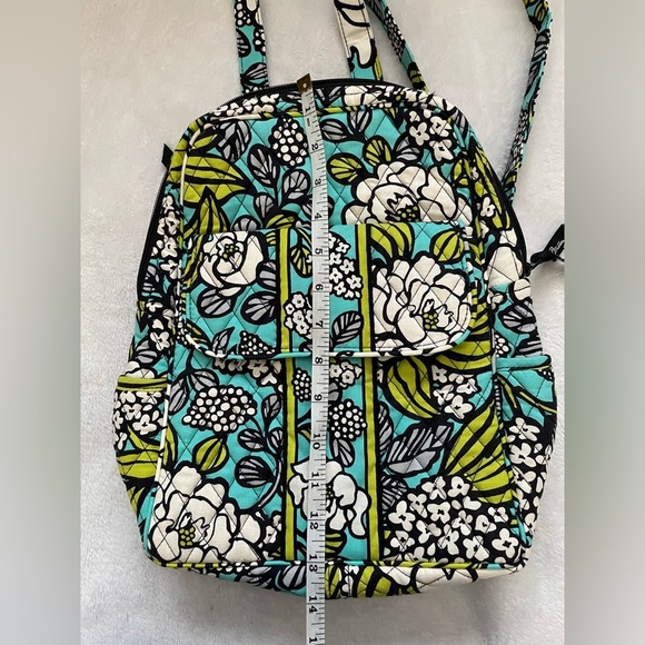 Vera Bradley Floral Backpack - Blue and Green 13x12 inches main image 5